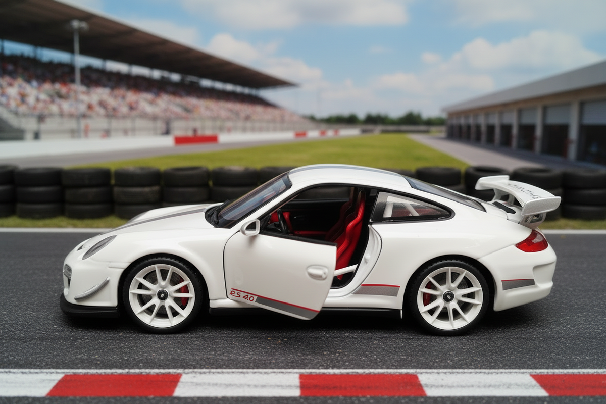 Porsche 911 GT3 RS 4.0 en color blanco escala 1:18