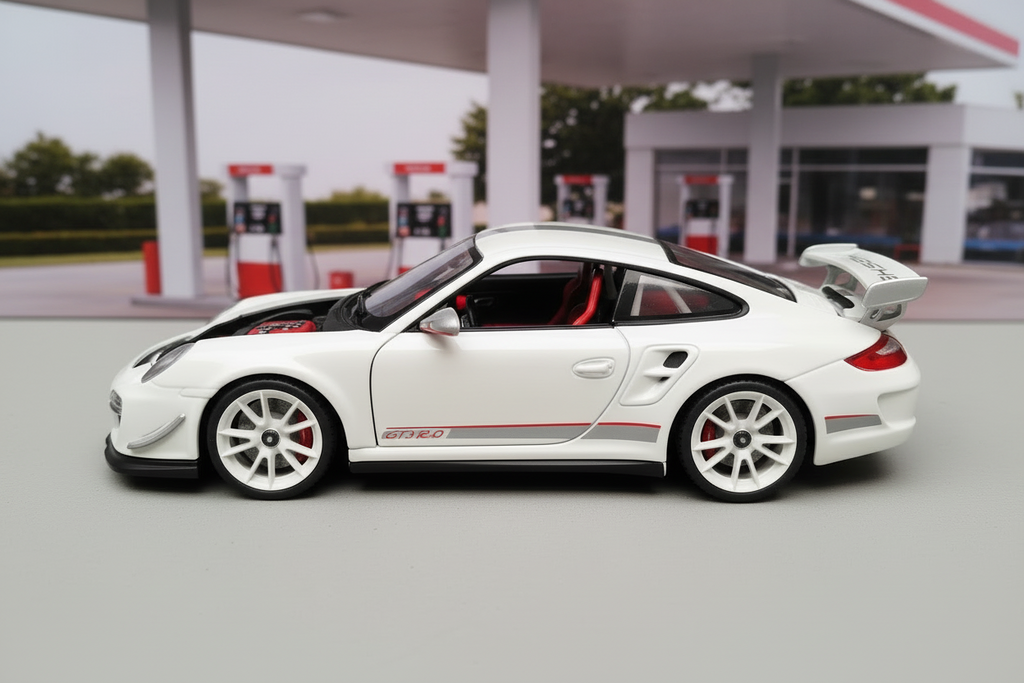 Porsche 911 GT3 RS 4.0 en color blanco escala 1:18