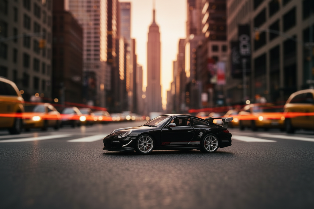 Porsche 911 GT3 RS 4.0 en color negro escala 1:18