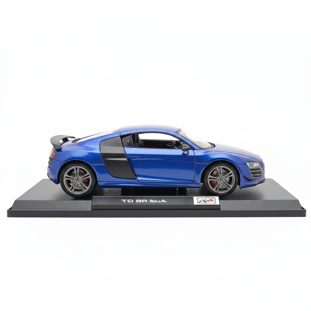 Audi R8 a escala 1:18 de Maisto Azul Metalizado