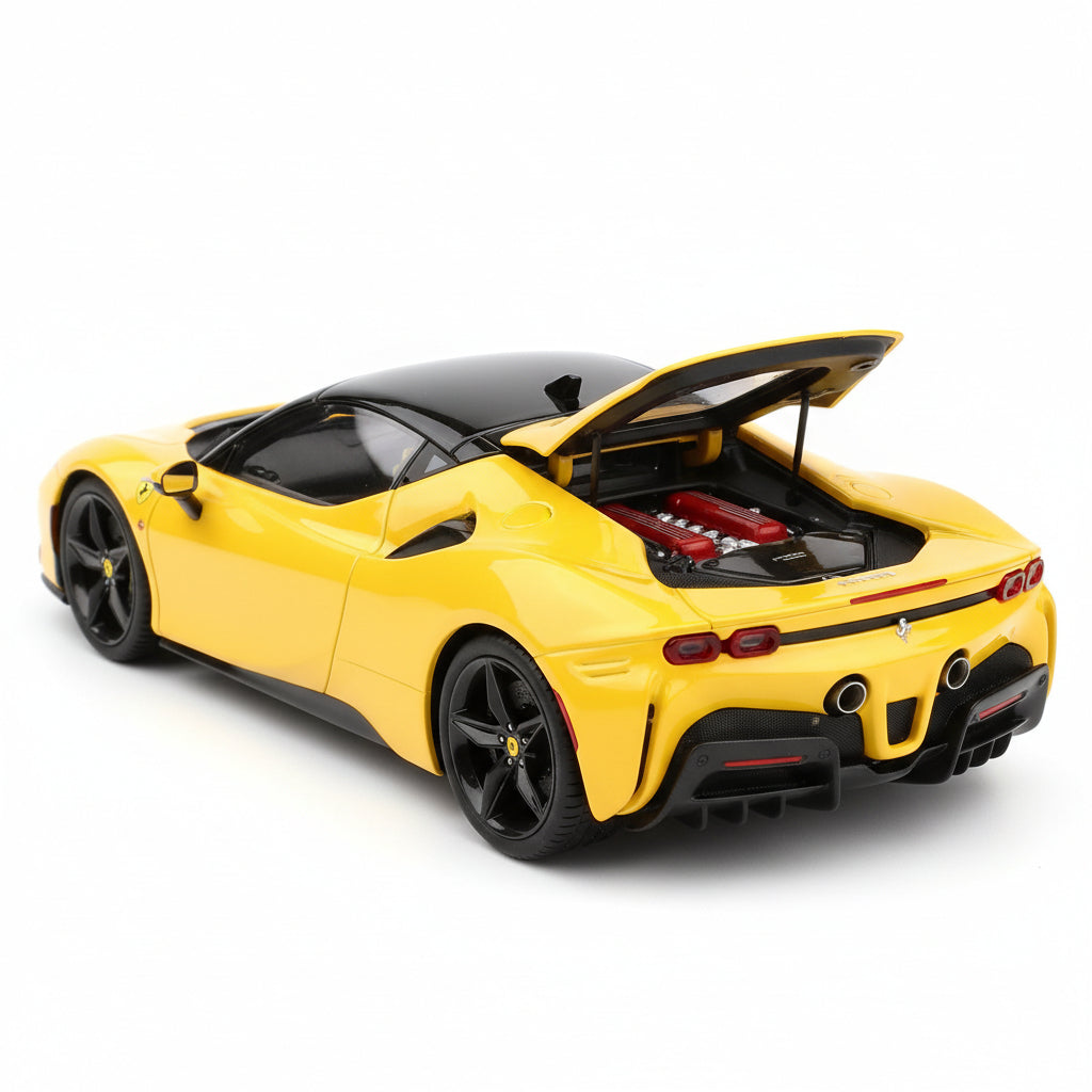 Ferrari F80 de Maisto a escala 1:18 color Amarillo