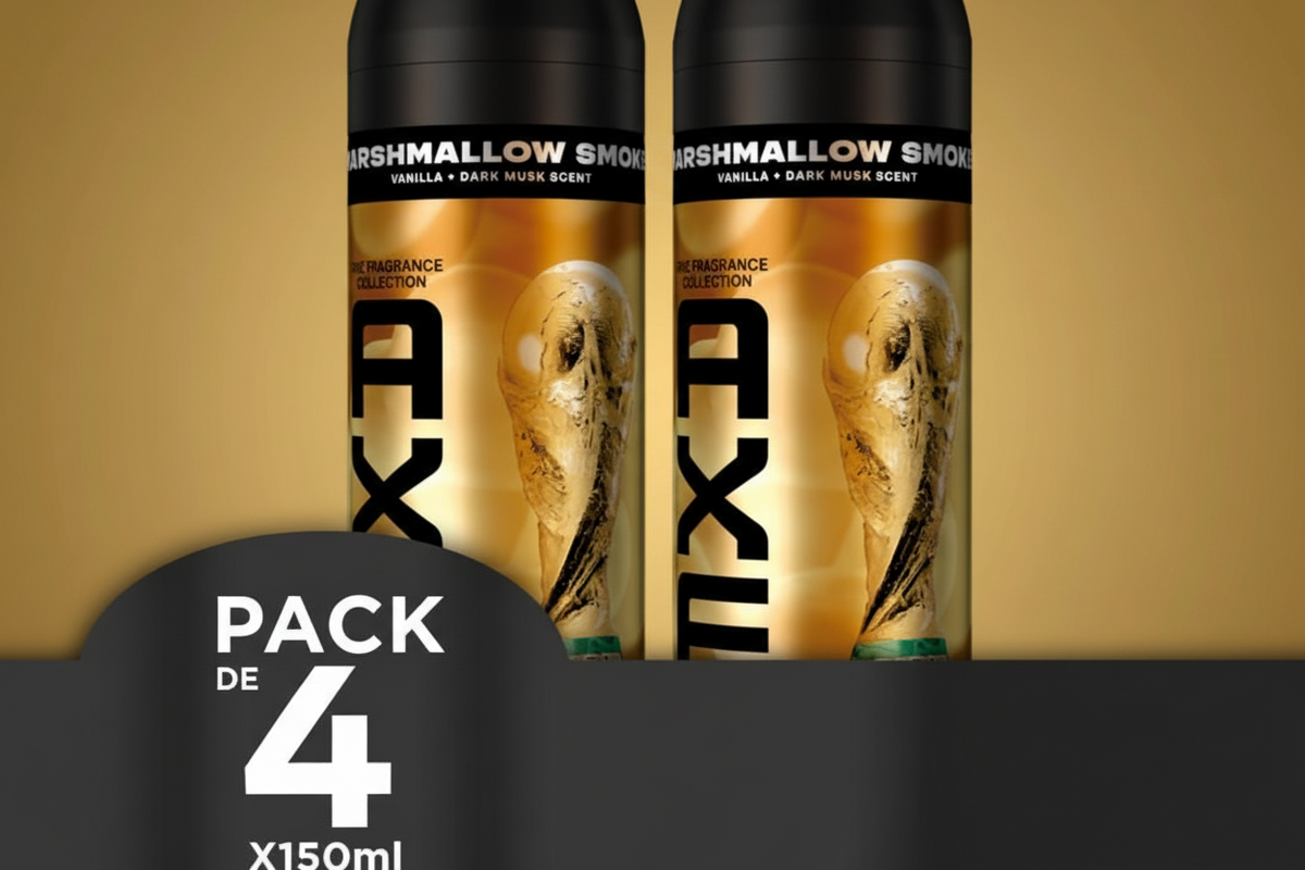 Axe Desodorante en Aerosol Collection Marshmellow Smoke 150 ML x4