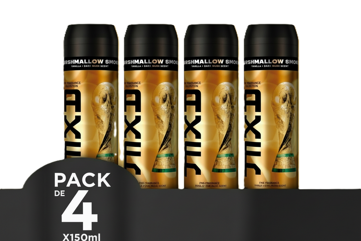 Axe Desodorante en Aerosol Collection Marshmellow Smoke 150 ML x4