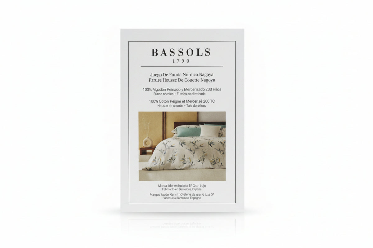 Bassols - Juego de Funda Nórdica modelo Nagoya cama 135/150 – Verde, Azul y Amarillo