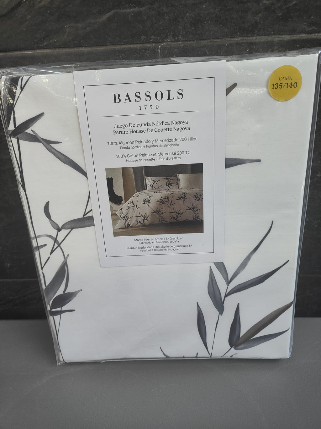 Bassols - Juego de Funda Nórdica modelo Nagoya cama 135/150 color Azul