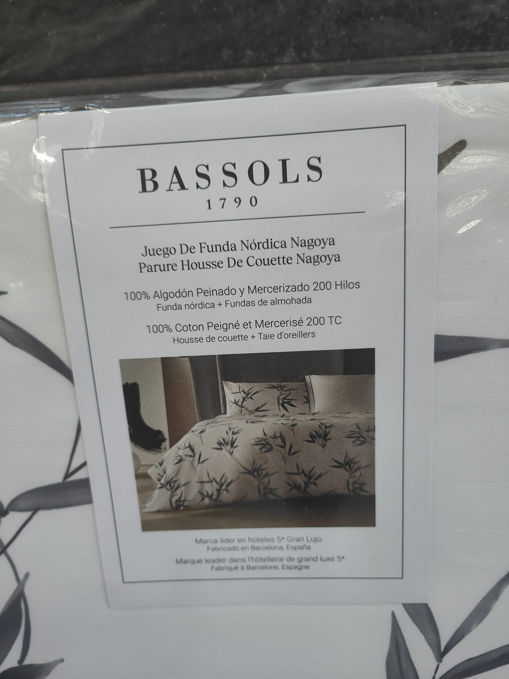 Bassols - Juego de Funda Nórdica modelo Nagoya cama 135/150 color Azul