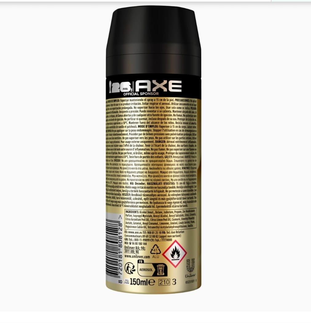 Axe Desodorante en Aerosol Collection Marshmellow Smoke 150 ML x4
