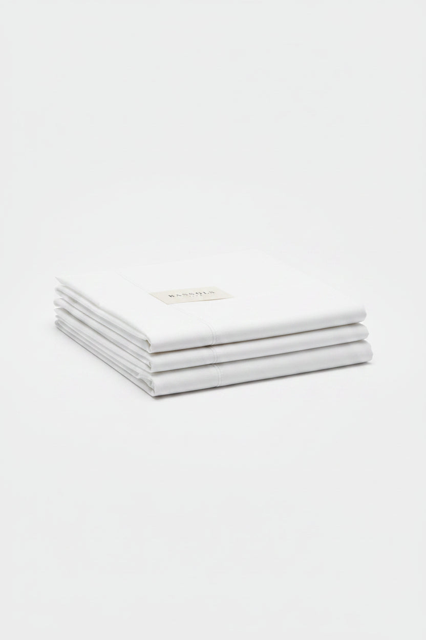 Bassols - Juego de Sábanas modelo Niza color Blanco 150/160 cm