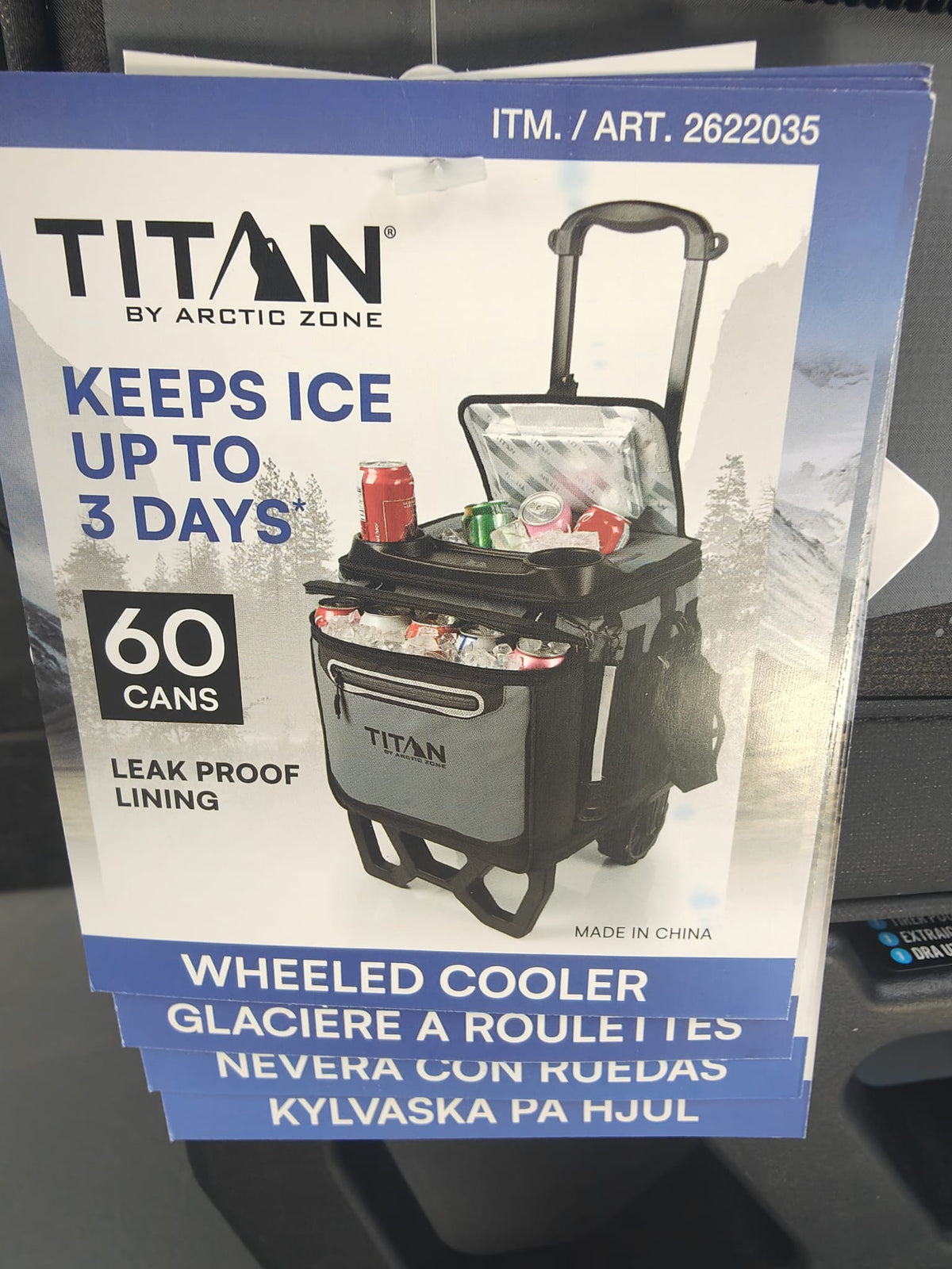 Nevera portátil con ruedas Arctic Zone Titan Deep Freeze con capacidad para 60 latas