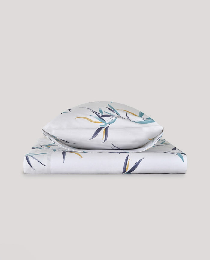 Bassols - Juego de Funda Nórdica modelo Nagoya cama 135/150 – Verde, Azul y Amarillo