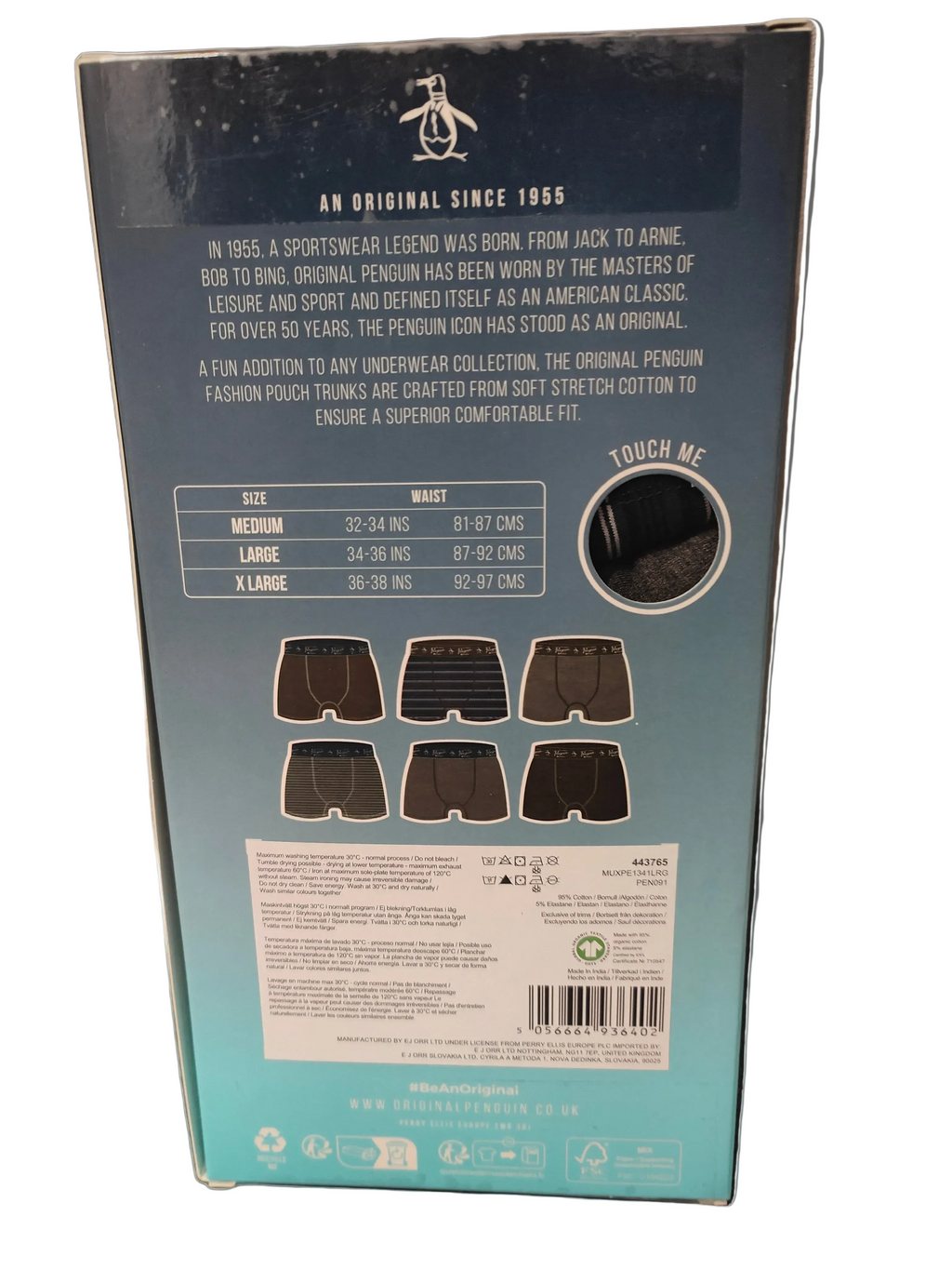 Pack 6 bóxer clásicos de la marca Original Penguin