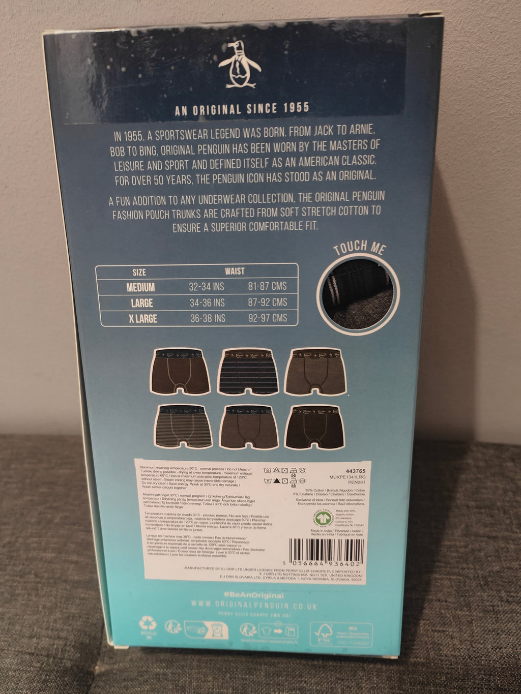 Pack 6 bóxer clásicos de la marca Original Penguin