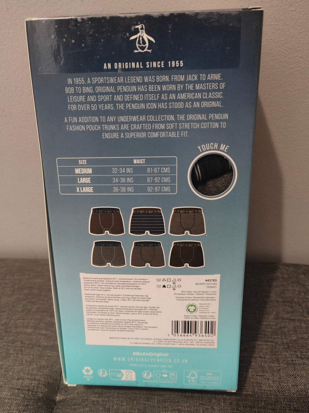 Pack 6 bóxer clásicos de la marca Original Penguin